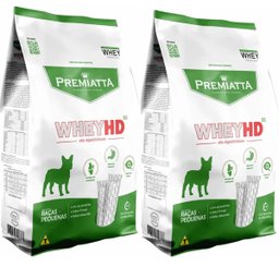 Kit 2 Pct Ração Premiatta Whey Hd 31 Cães Adultos Raças 3kg - 1