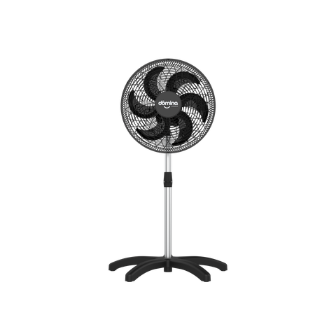 Ventilador Coluna Ultra Silencioso Forte 110v/220v 6 Pás:preto