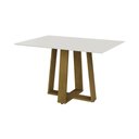 Ver imagem 2 de Mesa de Jantar 136cm Multimóveis CR50044 Carvalho/Off White