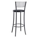 Ver imagem 2 de Kit 2 Banquetas Altas Aço com Assento Estofado Multimóveis Cr50262 Preto