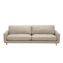Ver imagem 6 de Sofá Decorativo Isaac 3 Lugares Sala de Estar 240cm Pés em Aço Couro Bege G88 - Gran Belo