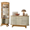 Ver imagem 4 de Aparador para Sala Buffet Ambiente Monza e Cristaleira Marina Cumaru Opala - Madetec