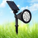 Ver imagem 2 de Luminaria Solar Espeto Quintal Jardim Casa 7 Leds Iluminaçao Externa Ambiente Exterior Garagem