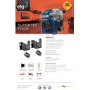 Ver imagem 6 de Suporte Fixo de Parede Universal para Tv, Elg, Genius, de 14" a 100", Suporta até 100kg, Preto