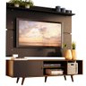 Rack Madesa Dubai e Painel para TV até 65 Polegadas com Pés Rustic/Preto 7KD8 Cor:Preto/Rustic - 2