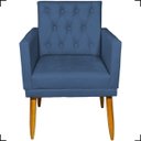 Ver imagem 4 de Kit Namoradeira Decorativa Para Sala Capitonê Com Base + 4 Poltronas Para Recepção Suede