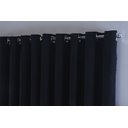 Ver imagem 2 de Cortina para Sala Quarto Blackout Tecido 3,00x2,80 Ellegance:preto