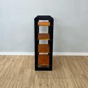Ver imagem 7 de Aparador Linea Slim Moderno 4 Prateleiras Madeira Maciça 54cm Artfactory Design