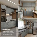 Ver imagem 6 de Balcão de Cozinha 60 cm 1 Porta (sem Tampo) Rustic/Cinza Agata Madesa