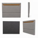 Ver imagem 3 de Cabeceira Painel Gabriela p/ Cama Queen 160cm Estofada Veludo:Cinza Claro