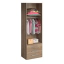 Ver imagem 5 de Guarda-roupa 4 Portas 6 Gavetas Modular 1304 Ilan Castanho