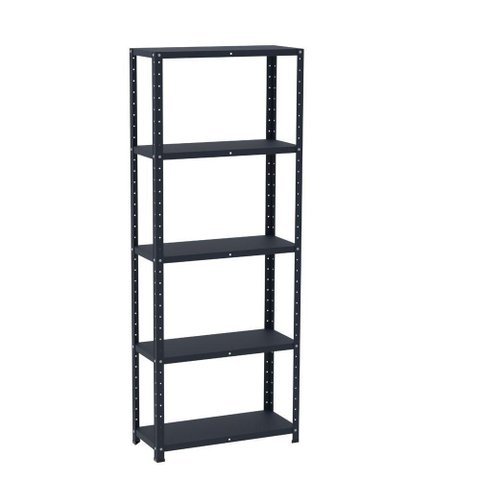 Estante de Estrutura Metálica com 5 Prateleiras 175cm(a)92acm(l)30cm(p) com Reforço Azul Delrei