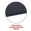 Ver mais imagens de Estante de Estrutura Metálica com 5 Prateleiras 175cm(a)92acm(l)30cm(p) com Reforço Azul Delrei