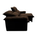 Ver imagem 3 de Sofá Retrátil Reclinável Paris 1,80m Suede Velut Marrom Molas no Assento - King House