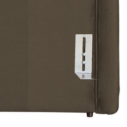Cabeceira Orgânica Naturale Tecido Bouclê Premium - Marrom - 1,40 Casal - 5