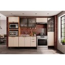 Ver imagem 3 de Gabinete P/ Pia Cozinha Balcão Alpha 2506 3 Portas e 2 Gavetas S/tampo 120cm Freijo/off White -