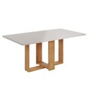 Ver imagem 5 de Conjunto Sala de Jantar 6 Lugares Jady Tampo Retangular MDF Bege
