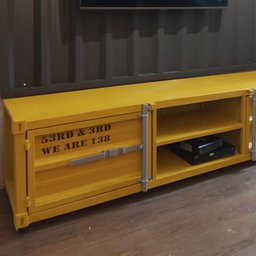 Rack para Tv Container Newark - Estilo Industrial em Ferro - 1