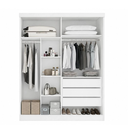 Ver imagem 3 de Guarda Roupa Casal 4 Portas em MDF Alvorada Bianchi