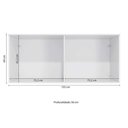 Ver imagem 2 de Armário Ponte Modulado Aéreo Casal N542 Adapt C- 4 Portas Branco-nogueira - Kappesberg