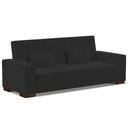 Ver imagem 1 de Sofá Cama Decorativo 210cm Beesley Veludo Preto - Gran Belo