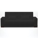 Ver imagem 7 de Sofá Cama Decorativo 210cm Beesley Veludo Preto - Gran Belo