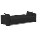 Ver imagem 6 de Sofá Cama Decorativo 210cm Beesley Veludo Preto - Gran Belo