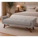 Ver imagem 2 de Puff Recamier 160cm Andros Linho Cinza - Sallar Home