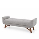 Ver imagem 5 de Puff Recamier 160cm Andros Linho Cinza - Sallar Home