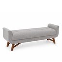 Ver imagem 1 de Puff Recamier 160cm Andros Linho Cinza - Sallar Home