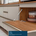 Ver imagem 3 de Balcão de Cozinha Proença 80cm 1 Porta e 1 Gaveta Nogueira Touch/nude Prime Tx com Tampo Mdf -