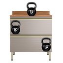 Ver imagem 6 de Balcão de Cozinha Proença 80cm 1 Porta e 1 Gaveta Nogueira Touch/nude Prime Tx com Tampo Mdf -