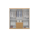 Ver imagem 3 de Guarda Roupa Casal Master 6 Portas 3 Gavetas Cinamomo Formimóveis