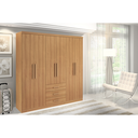 Ver imagem 2 de Guarda Roupa Casal Master 6 Portas 3 Gavetas Cinamomo Formimóveis