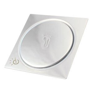 Jogo Kit 4 Ralo Inteligente Banheiro Inox Click Up Quadrado 10cm Acabamento Excelente