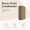 Ver imagem 2 de Balcão Porta Condimentos Nesher Condessa 20cm MDF Carvallho