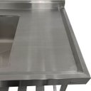 Ver imagem 5 de Pia Aço Inox Industrial 130x70x90 Cm Cuba Grande Cubão Esquerda Nortinox