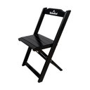 Ver imagem 2 de Conjunto Mesa Dobrável 60x60 com 4 Cadeiras de Madeira Hei Preta - Tarimatã