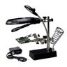 Lupa Suporte Mesa Estaçao Solda 3 Lentes Led Placa Garra Soldagem Dessolda Reparo Conserto Equipamen - 16