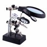 Lupa Suporte Mesa Estaçao Solda 3 Lentes Led Placa Garra Soldagem Dessolda Reparo Conserto Equipamen - 9