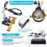 Lupa Suporte Mesa Estaçao Solda 3 Lentes Led Placa Garra Soldagem Dessolda Reparo Conserto Equipamen - 5