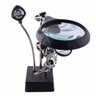Lupa Suporte Mesa Estaçao Solda 3 Lentes Led Placa Garra Soldagem Dessolda Reparo Conserto Equipamen - 13