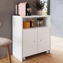 Ver imagem 6 de Balcão Multiuso C/ Mesa Retrátil Funcionale A05 Branco