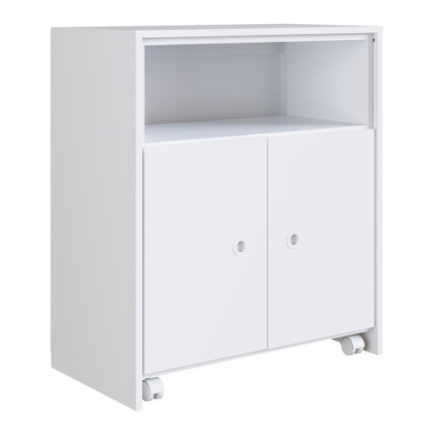 Balcão Multiuso C/ Mesa Retrátil Funcionale A05 Branco