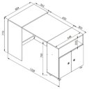 Ver imagem 4 de Balcão Multiuso C/ Mesa Retrátil Funcionale A05 Branco