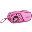 Ver imagem 1 de Estojo Escolar Duplo Oficial Luluca Lu24617f Clio Style Rosa