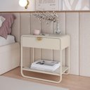 Ver imagem 6 de Mesa de Cabeceira 1g Organica 60 cm 28061 Off White Artesano