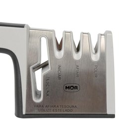 Afiador Amolador de Facas e Tesouras 23cmx8,5cm Mor - 2