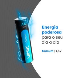 Pilha Comum Aa Tubo C/40 1.5v - Vp2at40c - 5