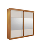 Guarda Roupa Casal 2 Portas de Correr com Espelho Trancoso - Móveis Valverde - Cinamomo - 4
